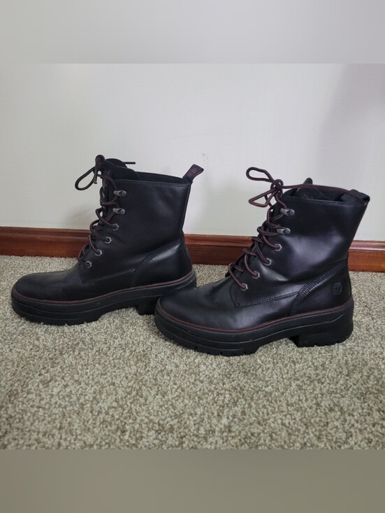 Timberland Shoes - Timberland Malynn EK+ Waterproof Black Leather Boots Women's Size 9